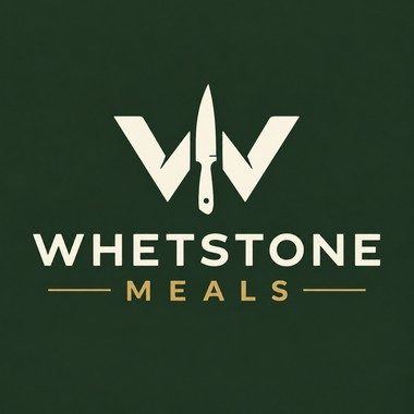 Whetstone Meals logo — a W formed around a chef's knife